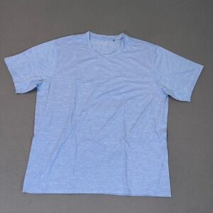 Greyson‎ Shirt Tee T-Shirt Guide Sport Mens XL Logo Wolf Blue Nylon Spandex Golf